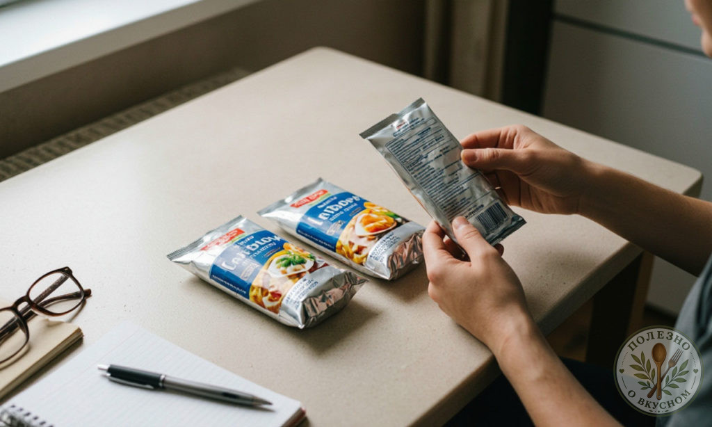 Сравнение состава двух продуктов.